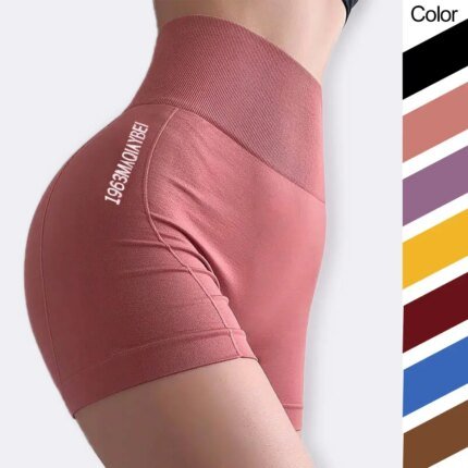 Women's Seamless Sports Shorts Fitness Shorts Women Booty Shorts Push Up Leggings Biker Shorts Fitness Gym Running Yoga Shorts