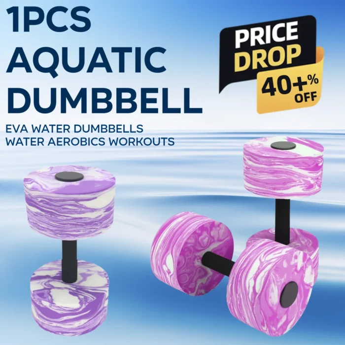 Pool Exercise Dumbbell with Handle Strip Pool Resistance EVA Foam Dumbbell