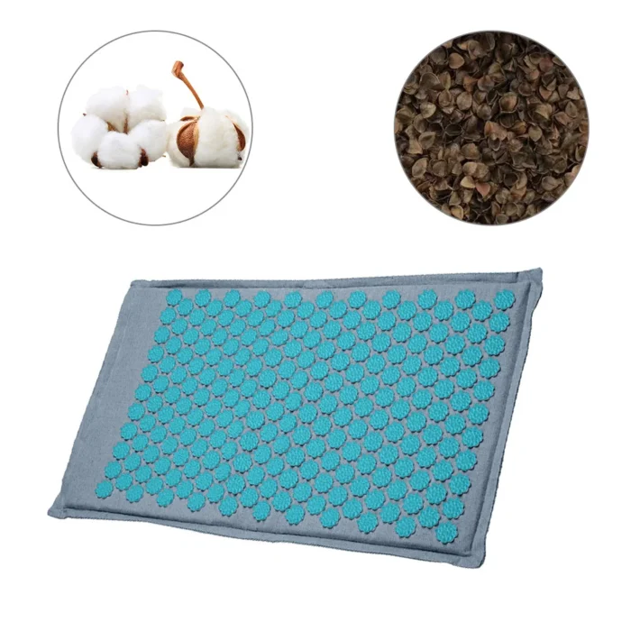 Lotus Spike Acupressure Mat Cushion Nature Linen Coconut Palm Back Neck Foot Massage - Image 2