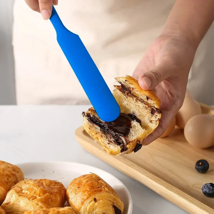 1 piece - Heat resistant silicone spatula, long handle cake cream mixer, baking dough scraper, candy tool, kitchen accessories - Image 3