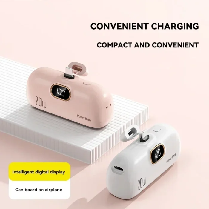 Mini Portable Power Bank 30000mah Capsule Mobile Power Supply Emergency External Battery Fast Charger - Image 4