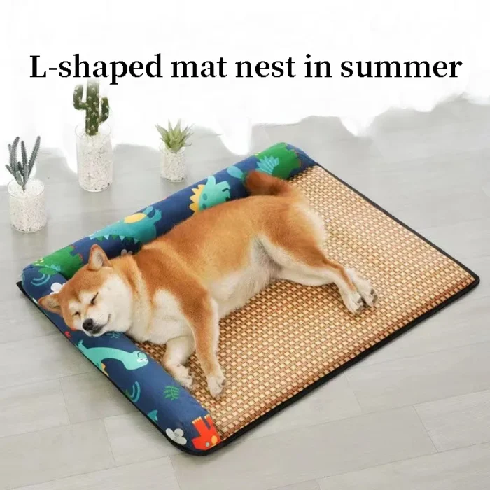 1 multi-color summer pet nest dog nest mat Teddy Corgi small and medium sized