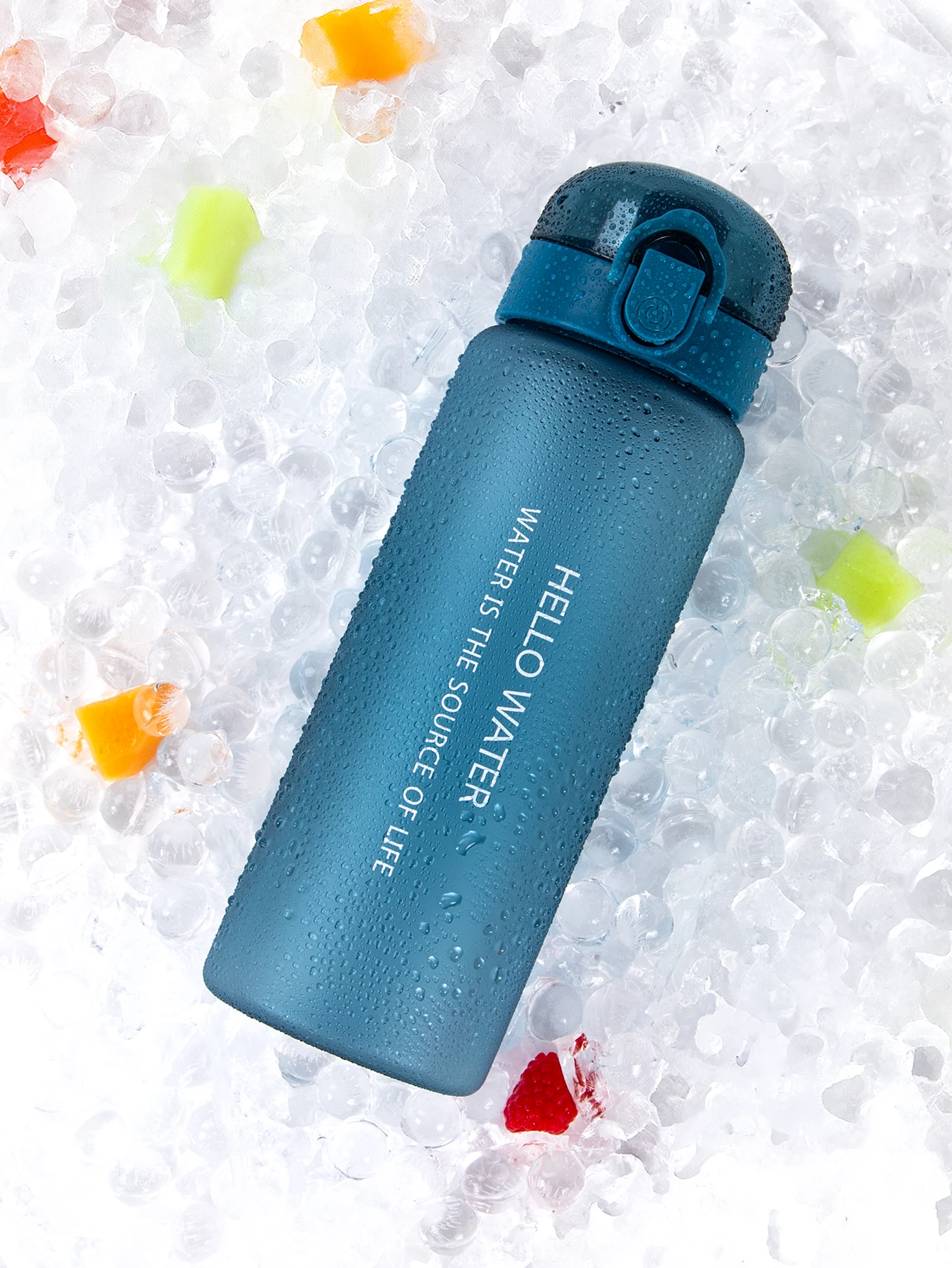 Blue frosted