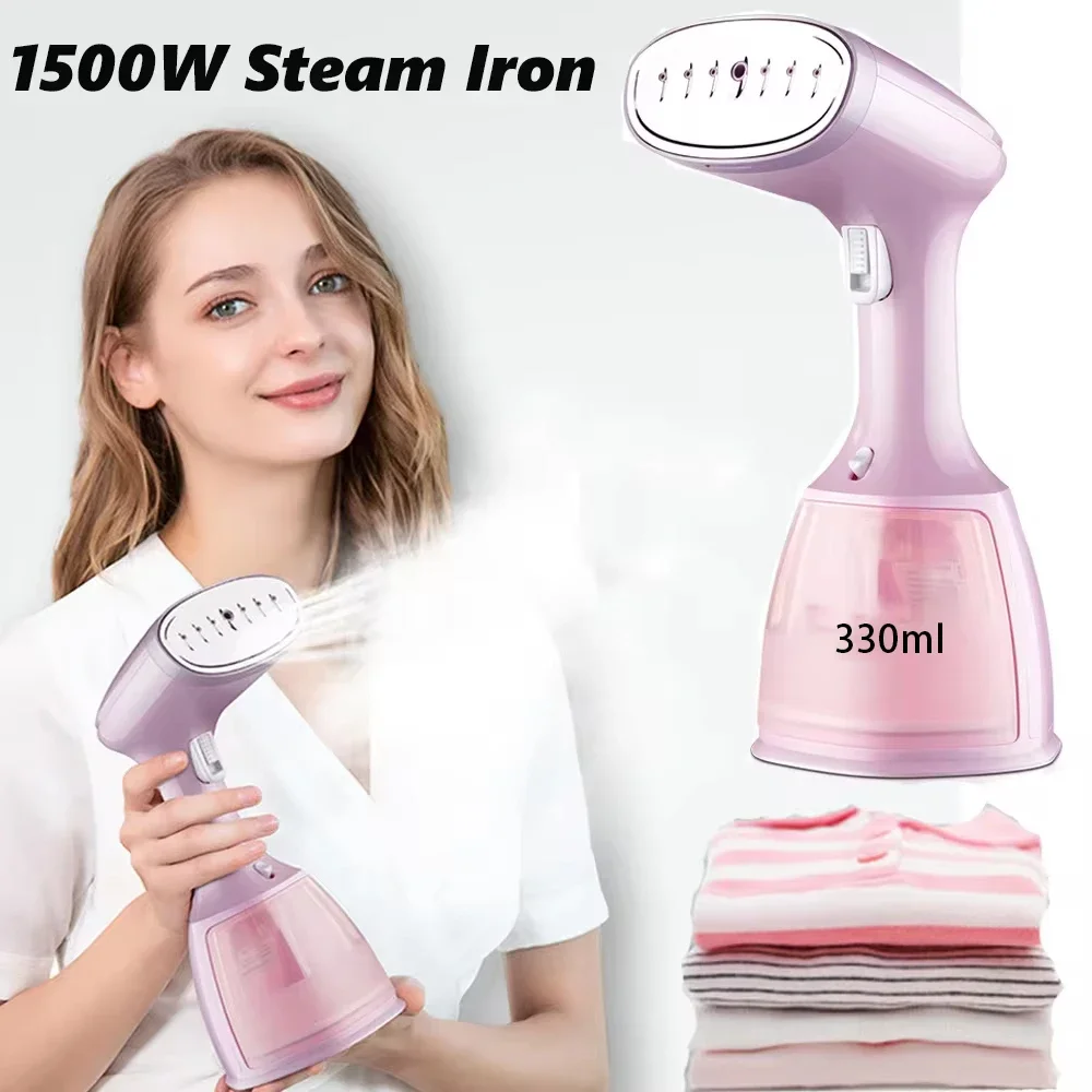 Portable 1500W Handheld Garment Steamer For Clothes 330ml Household Fabric Small Electric Steam Iron Machine