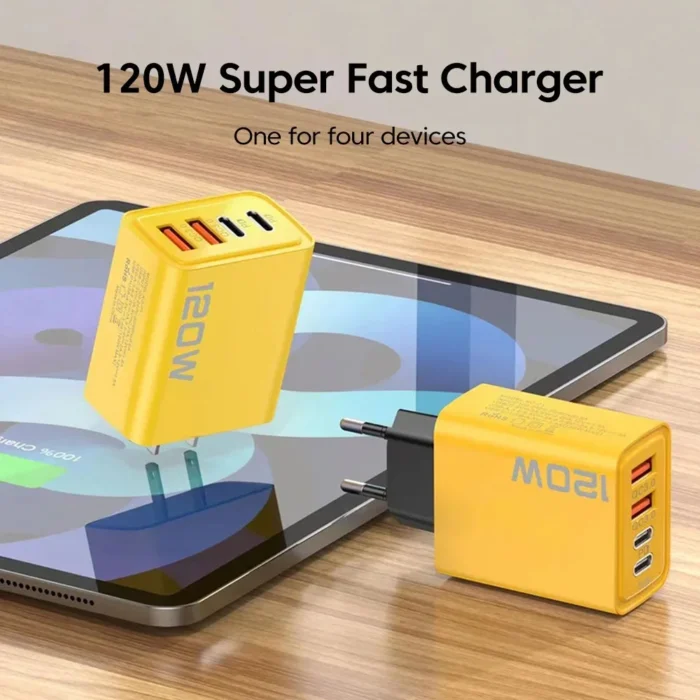 4 Ports USB C PD Charger Quick Charge 3.0 Type C USB Phone Chargers Fast Charging Adapter - Image 2