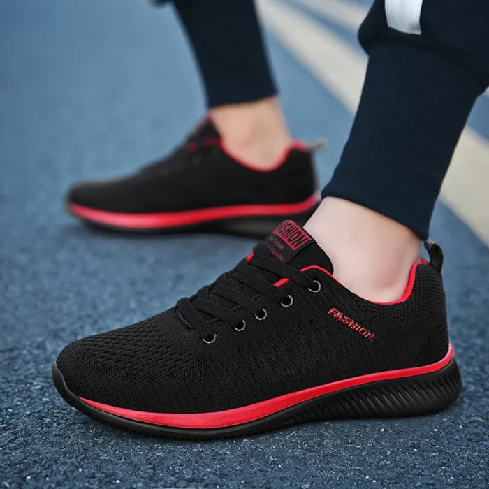 Mens Casual Sneakers Running Shoes Men Lace-up Lightweight Comfortable Breathable - Image 4
