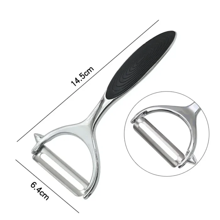 Stainless Steel Vegetable Peeler Potato Peeler Multi-function Carrot Grater Fruit Tools - Image 2