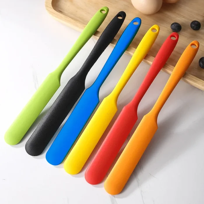 1 piece - Heat resistant silicone spatula, long handle cake cream mixer, baking dough scraper, candy tool, kitchen accessories - Image 2