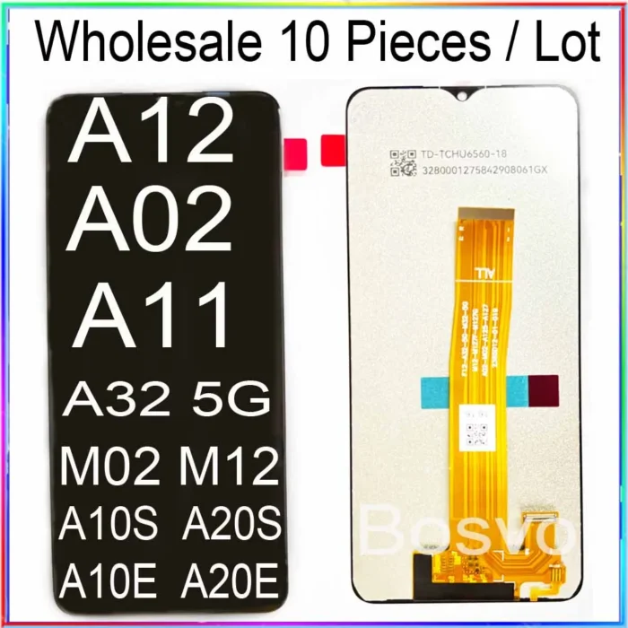 10 Pieces/Lot For Samsung A12 Screen A125 A125F A127 A127F Display A02 M12 M02 Lcd A10S A20S A10E A20E A11 A115 A115F A115U