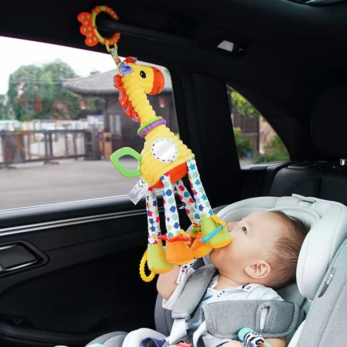 Soft Giraffe Zebra Animal Handbells Rattles Plush Infant Baby Development Handle Toys - Image 3