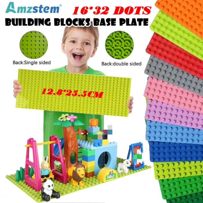 16x32 Baseplate DIY Assembled Building Blocks Baseplate 16*32 Classic Building Blocks Base Board