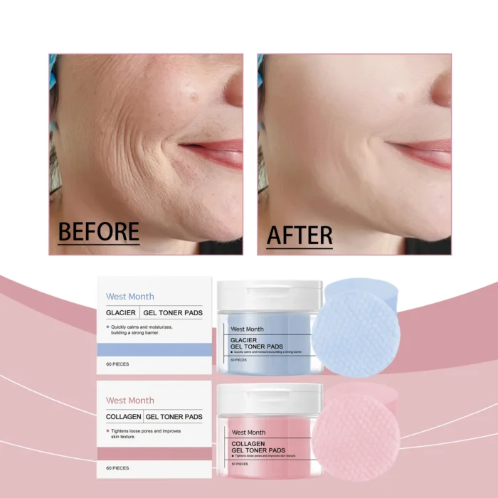 WEST MONTH Winter Collagen Gel Toner Pads Provide Deep Moisturizing - Image 2