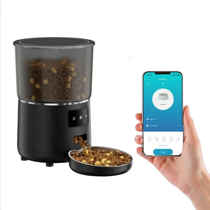 NPET Automatic WiFi Cat Feeder 4L/140.8 OZ Large Capacity 1-9 Meals Portions 10s Meal