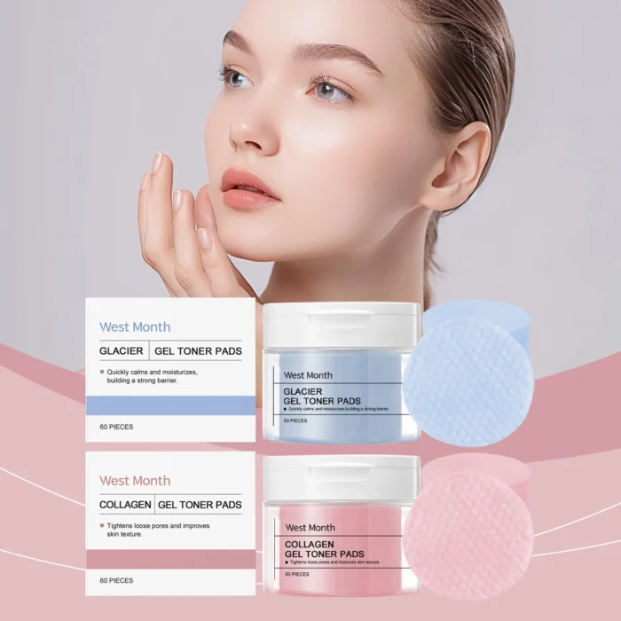 WEST MONTH Winter Collagen Gel Toner Pads Provide Deep Moisturizing - Image 4