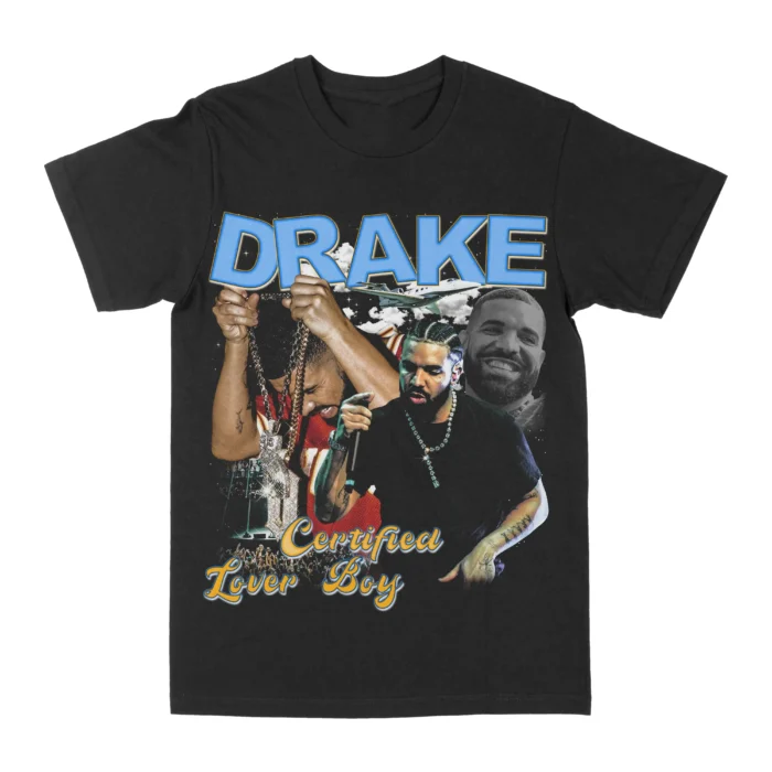 Drake Men's Clothing Cotton Men's T-shirts New in Tops and T-shirts T-shirt Man Designer Clothes Y2k Graphic Tees - Image 6