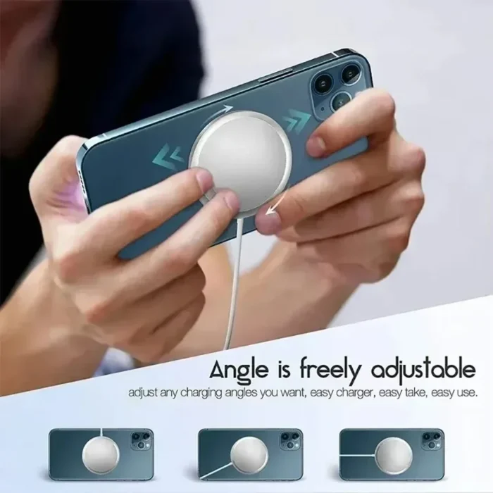Magnetic Wireless Charger Fast Charging Pad Stand With Type C Cable