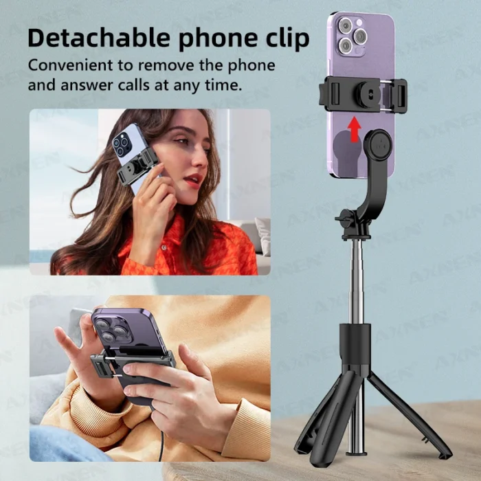 Selfie Stick Tripod for Cell Phone, Mobile Stand Monopod with Wireless Remote - Image 5