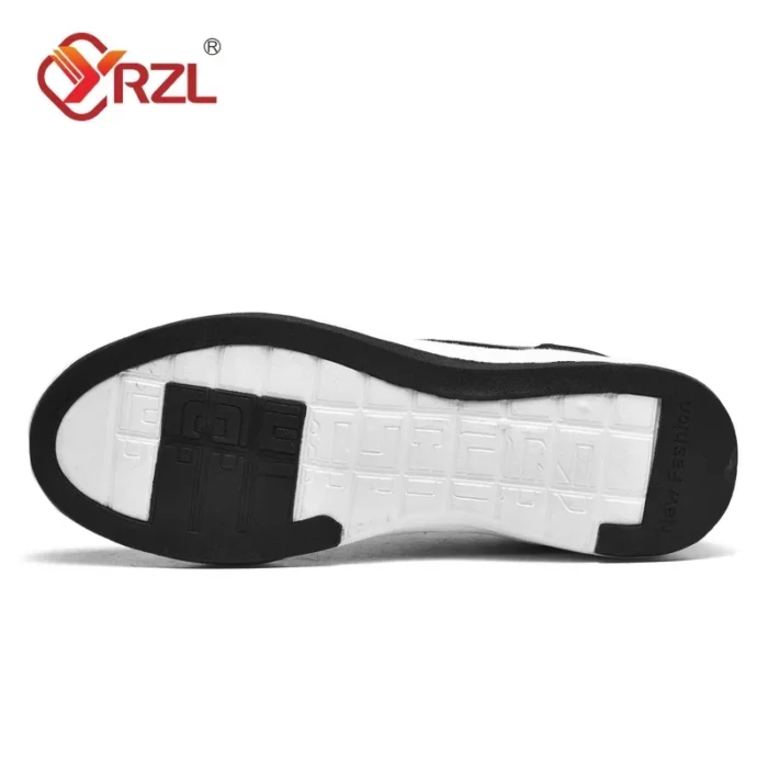 YRZL Men Shoes Spring Autumn Waterproof Walking Sneakers Leisure Male Leather Sports Shoes - Image 5