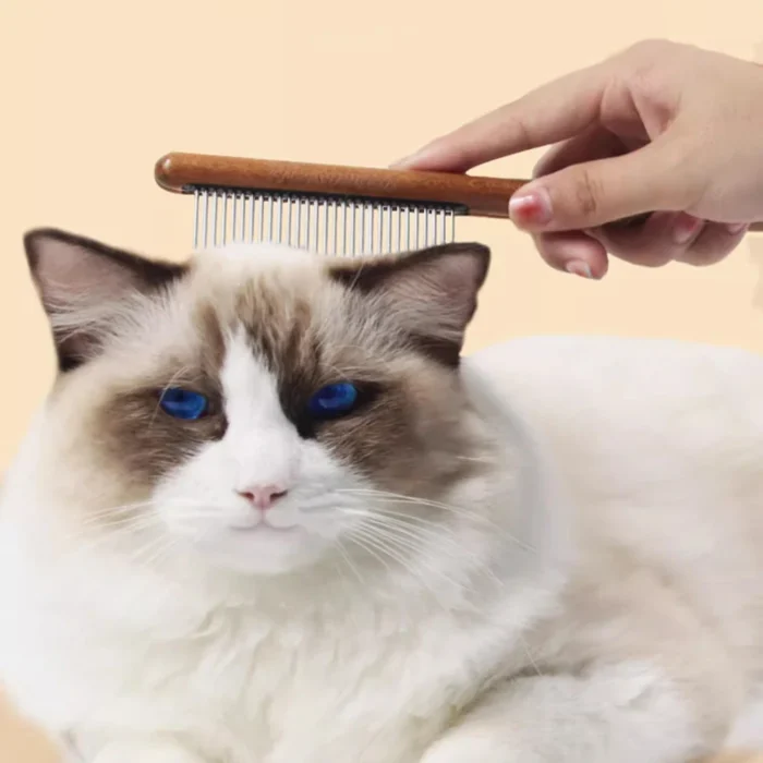 Cat Comb Cat Comb Brush Long Hair Cat Needle Comb Open Knots To Remove - Image 2