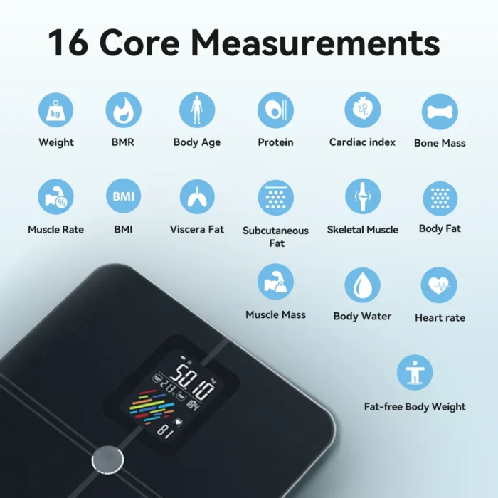 Smart Scale for Body Weight Fat, Digital Bathroom Weighing Machine - Image 3
