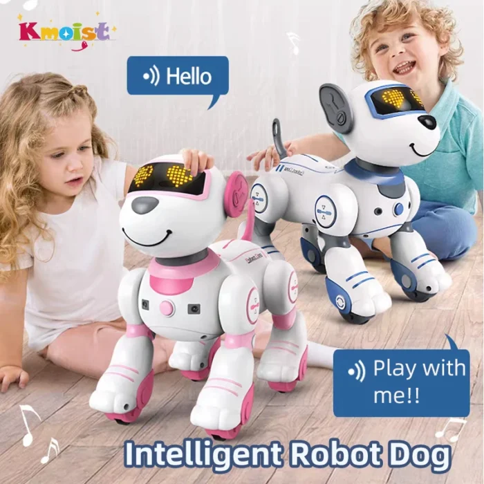 Intelligent Remote Control Robot Dog Electronic Stunt Voice Command Programmable Touch-sense Music Song