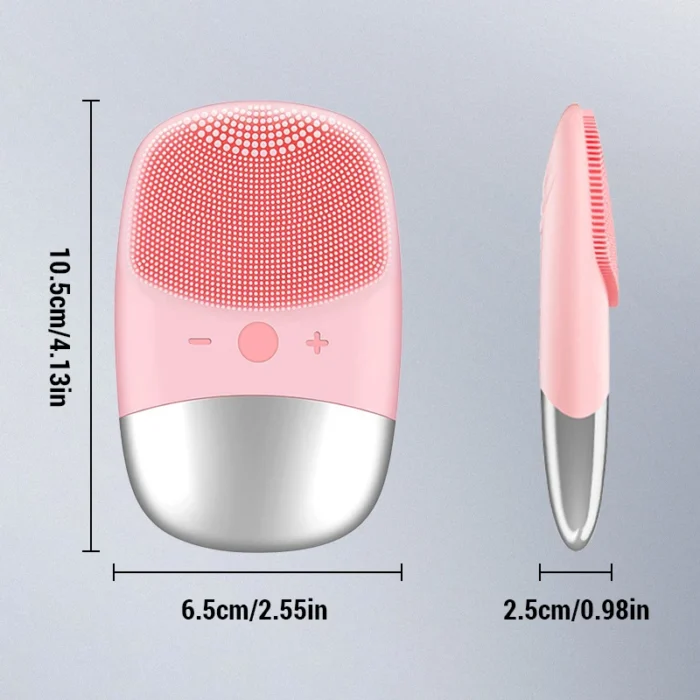 Electric Facial Cleansing Brush silicone IPX7 Waterproof Facial Cleansing Brush Face Exfoliato Vibration Massager Deep Cleansing - Image 6