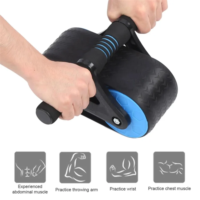 Springback Wheels Roller Springback Wheels Roller Domestic Abdominal Exerciser Push‑up Training - Image 4