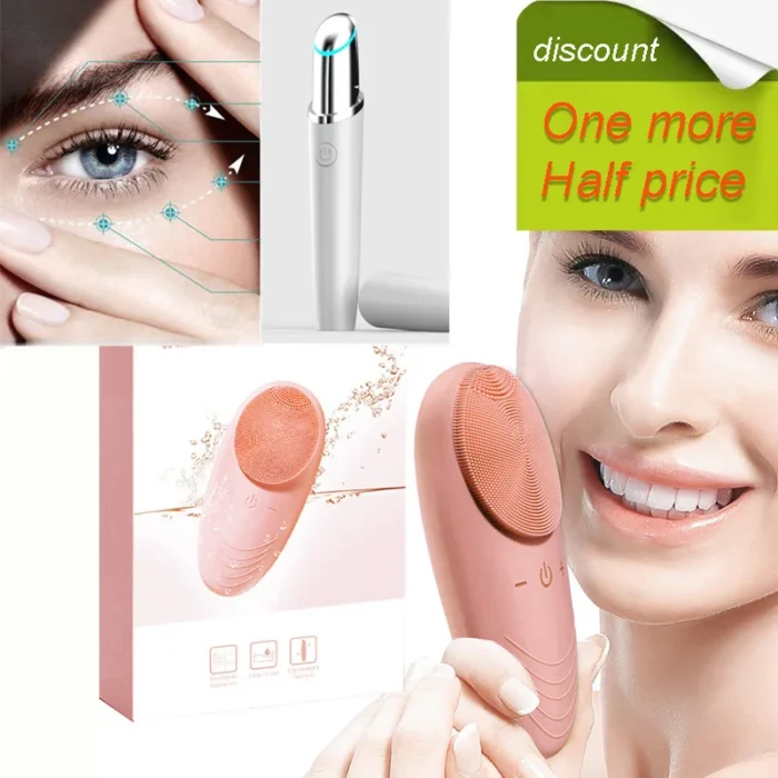 Private Label Wireless Charging Electric Bamboo Charcoal Fiber Bristles Facial Cleansing Brush for Deep Pore Dleaning - Image 2
