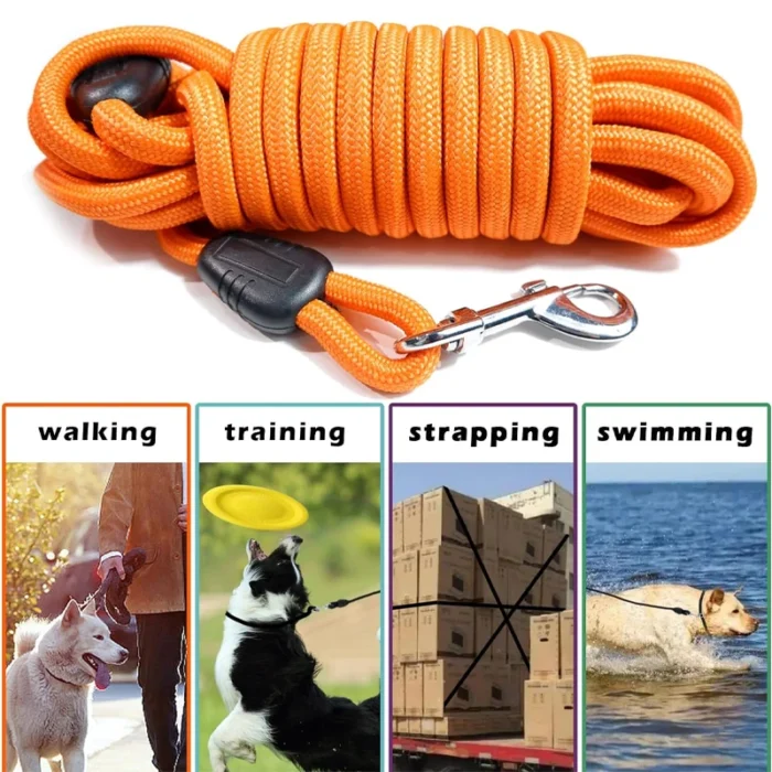 5M/10M/15M Long Rope Training Dog Leash- Heavy Duty Nylon - Image 6
