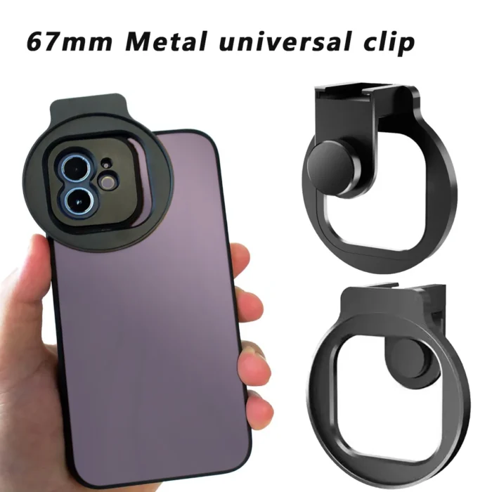 67mm Metal Phone Filter kit Cold Shoe Mount Lens Starlight Black Mist VND CPL - Image 2
