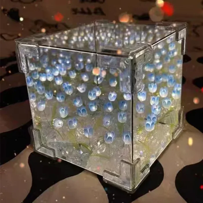 Creative Diy Tulip Flower Sea Cube Three-Dimensional Small Night Lamp - Image 5