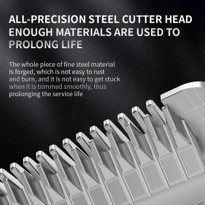 Professional Dog Hair Clipper All Metal Rechargeable Pet Trimmer Cat Shaver - Image 2