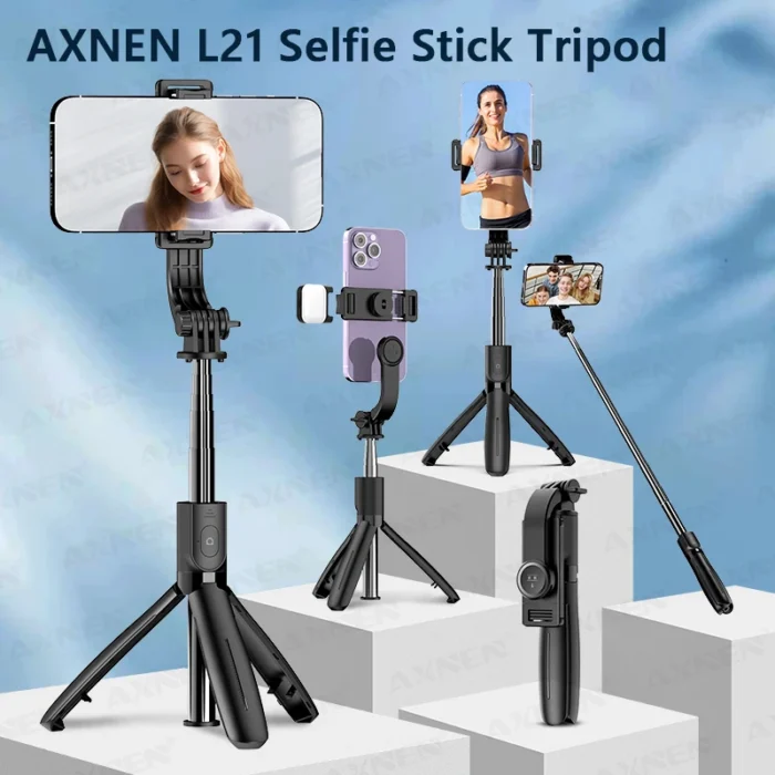 Selfie Stick Tripod for Cell Phone, Mobile Stand Monopod with Wireless Remote - Image 3