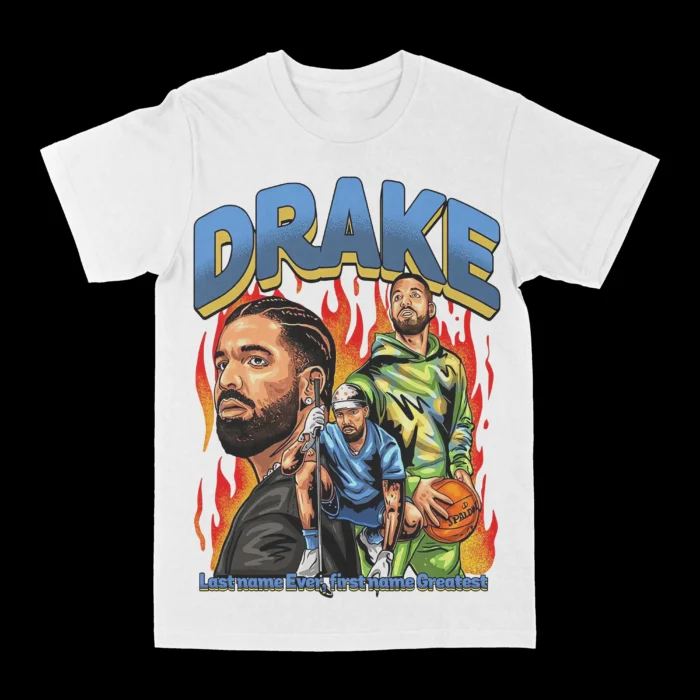 Drake Men's Clothing Cotton Men's T-shirts New in Tops and T-shirts T-shirt Man Designer Clothes Y2k Graphic Tees - Image 2