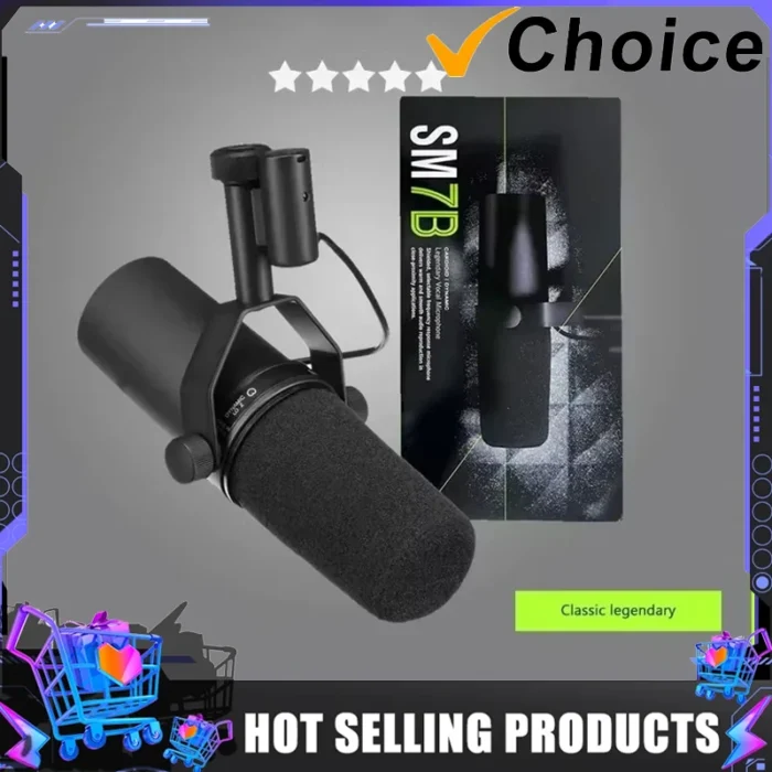 SM7B Cardioid Dynamic Microphone Sm7b 7B Studio Selectable Frequency Response Microphone