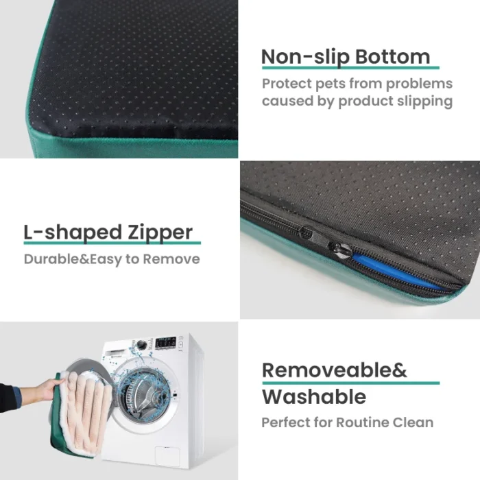 Dog Bed Mat with Zipper Remolvable Elastic Cat Bed for Dog Sleeping Mat - Image 5