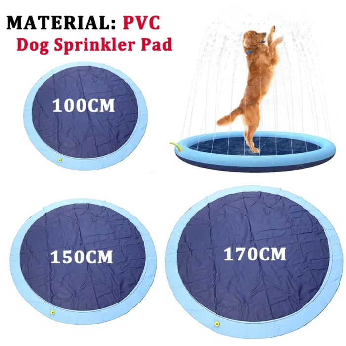 100/150/170cm Summer Pet Sprinkler Pad Cooling Mat
