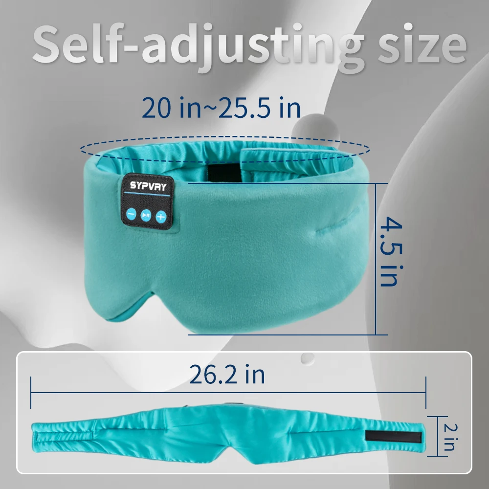 Soft Sleep Mask Bluetooth Wireless Headphones, Sleeping Headphones - Image 2