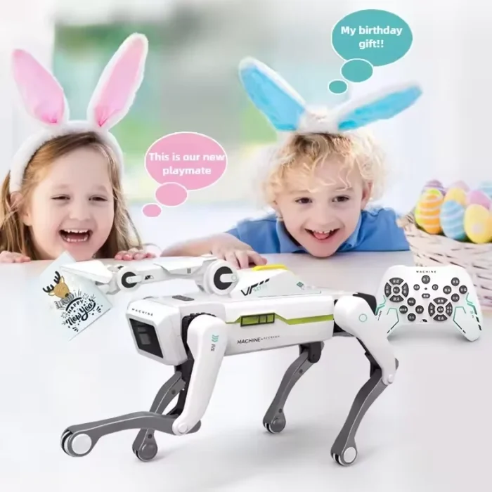 Teeggi Electric RC Intelligent Robot Dog with Clip Multifunction RC Mechanical Dog Educational Toy - Image 2