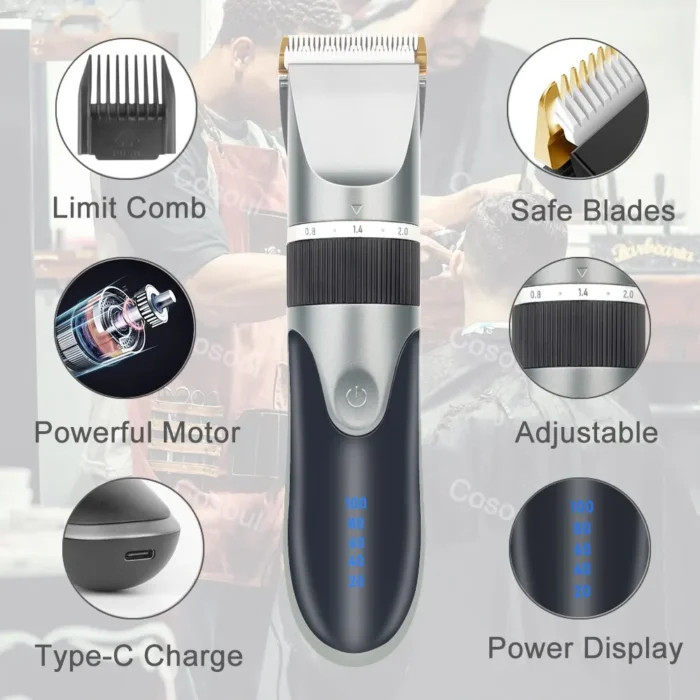Hair Clipper for Men & Kids - Barber-Grade Beard Trimmer - Image 5