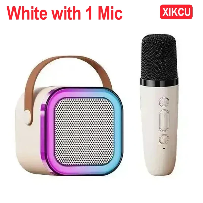 White with 1 Mic