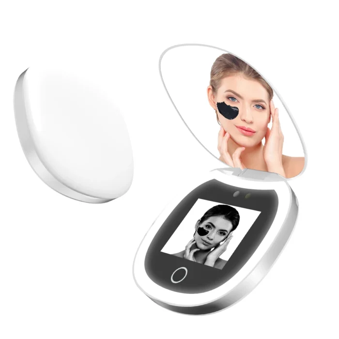 UV Mirror Sunscreen Testing Camera with Light 2X Magnification