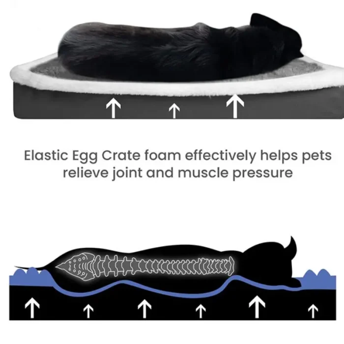 Dog Bed Mat with Zipper Remolvable Elastic Cat Bed for Dog Sleeping Mat - Image 3