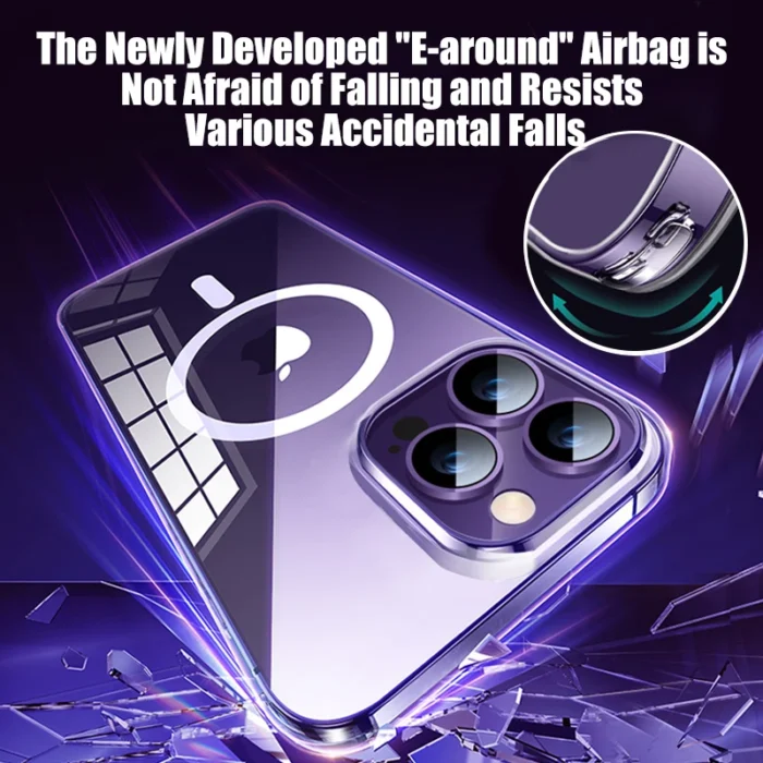 For Magsafe Magnetic Case For iPhone 16 15 11 13 12 14 Pro Max XR X XS 8 Plus Magnetic Wireless Charging Phone Cases Clear Cover - Image 2