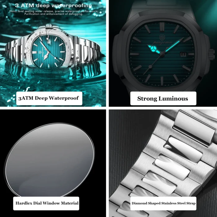 PAAZOMU Luxury Watch Business Waterproof Male Clock - Image 5